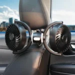 Car Brushless Motor Rear Headrest USB Double Head Fan - Image 2