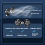 Car Brushless Motor Rear Headrest USB Double Head Fan - Image 6