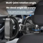 Car Brushless Motor Rear Headrest USB Double Head Fan - Image 9