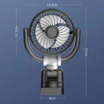 Car Three-way Folding Screen Corner Fan - Image 3