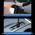 Car Three-way Folding Screen Corner Fan - Image 6