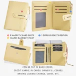 Baellerry N3256 Women Short Wallet Simple Bifold Zipper Coin Purse Soft Leather Buckle Money Clip - Image 6