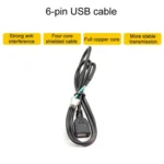 Palminfo Android Navigation Cable 7-Heads Audio Cable 16 Pin Power Cord GPS Antenna 4 Pin 6 Pin USB Cable Rear View Line - Image 6