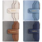 Baellerry NR118 Women Short Wallet Gradient Color Multi Card Zipper Coin Purse - Image 2