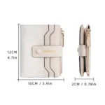 Baellerry NR118 Women Short Wallet Gradient Color Multi Card Zipper Coin Purse - Image 3