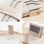 Baellerry NR118 Women Short Wallet Gradient Color Multi Card Zipper Coin Purse - Image 4