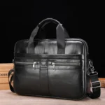 BULL CAPTAIN 054 Large Capacity Retro Business Top Layer Cowhide Hand-held Briefcase