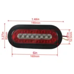 6 Inch Trailer Taillight 12V Multi-function RV Width Light - Image 3