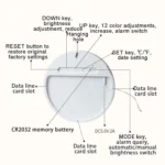 Wifi App Control LED Digital Wall Clock With RGB Light Multi-Functional Alarm Clock - Image 13