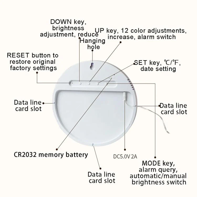 TBD06058613_B12.webp Wifi App Control LED Digital Wall Clock With RGB Light Multi-Functional Alarm Clock - Image 13