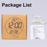 Wifi App Control LED Digital Wall Clock With RGB Light Multi-Functional Alarm Clock - Image 14