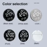 Wifi App Control LED Digital Wall Clock With RGB Light Multi-Functional Alarm Clock - Image 3