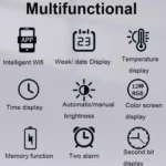 Wifi App Control LED Digital Wall Clock With RGB Light Multi-Functional Alarm Clock - Image 4