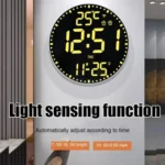 Wifi App Control LED Digital Wall Clock With RGB Light Multi-Functional Alarm Clock - Image 8