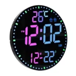 11.6-Inch RGB Wall Clock With Remote Control Multi-Functional Alarm Clock - Image 2