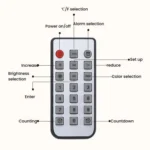11.6-Inch RGB Wall Clock With Remote Control Multi-Functional Alarm Clock - Image 14