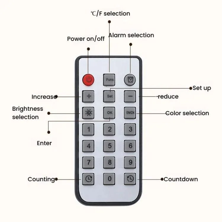 TBD06058624_B13.webp 11.6-Inch RGB Wall Clock With Remote Control Multi-Functional Alarm Clock - Image 14