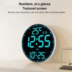 11.6-Inch RGB Wall Clock With Remote Control Multi-Functional Alarm Clock - Image 4
