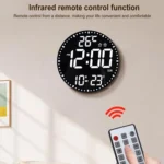 11.6-Inch RGB Wall Clock With Remote Control Multi-Functional Alarm Clock - Image 8