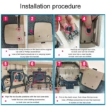 For BMW X5 E70 / X6 E71 E72 Car Boot Handle Inside Trunk Lid Bottom Plate Handle 51479120283 - Image 5