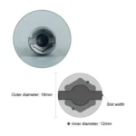 Open Socket Wrench Slotted 65mm Power Wing Butterfly Nut Socket - Image 4