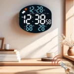 Digital Wall Clock Weather Station Forecast TEMP Humidity 2 Alarm Table Clock With Remote Control - Image 2