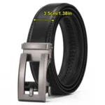 Dandali Men Leather Automatic Buckle Belt - Image 3