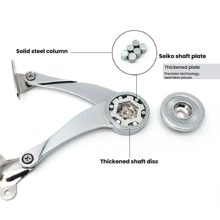 TBD06058862_B6.webp S-Shaped Mechanical Cabinet Wardrobe Door Randomly Stop Support Hinge Furniture Lift Up Flap Stay Support Hardware - Image 7