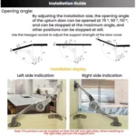 S-Shaped Mechanical Cabinet Wardrobe Door Randomly Stop Support Hinge Furniture Lift Up Flap Stay Support Hardware - Image 10