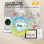 3.2 inch LCD Wireless Video Baby Monitor 2 Way Audio Talk Night Vision Surveillance Security Camera - Image 3