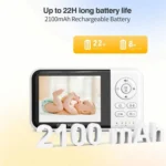 3.2 inch LCD Wireless Video Baby Monitor 2 Way Audio Talk Night Vision Surveillance Security Camera - Image 4