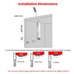 Cabinet Door Upper Flap Support Rod Folding Spring Hinge Adjustable Pneumatic Rod - Image 10