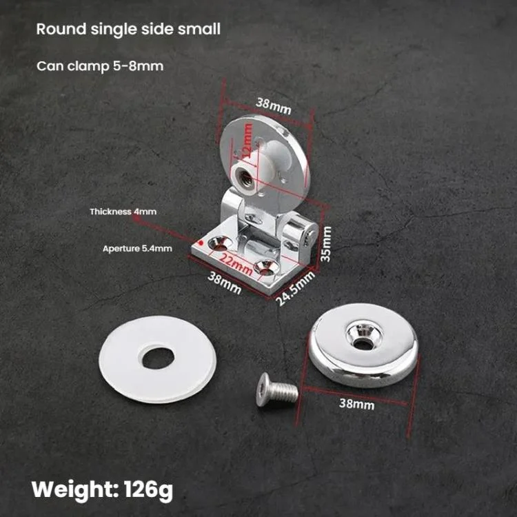 TBD0605888501_1.webp Frameless Glass Door Hinge Display Wine Cabinet 180 Degree Window Door Round Hinge - Image 11