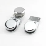 Frameless Glass Door Hinge Display Wine Cabinet 180 Degree Window Door Round Hinge - Image 3