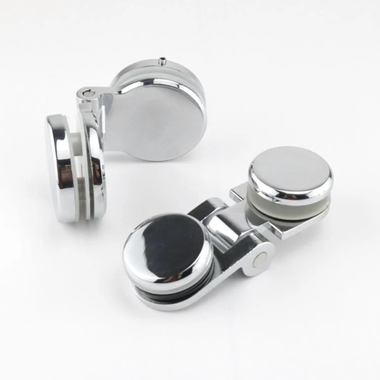 TBD06058885_B4.webp Frameless Glass Door Hinge Display Wine Cabinet 180 Degree Window Door Round Hinge - Image 5