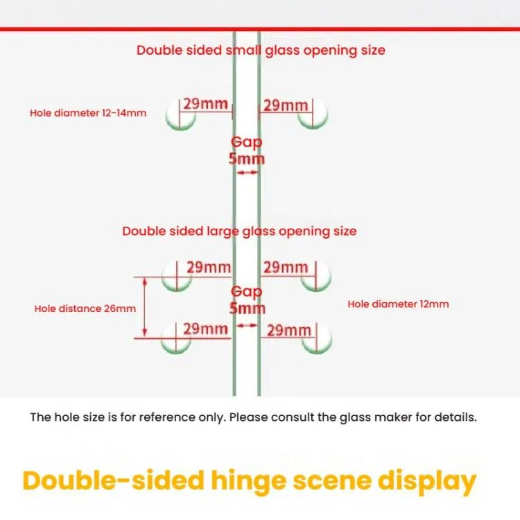 TBD06058885_B6.webp Frameless Glass Door Hinge Display Wine Cabinet 180 Degree Window Door Round Hinge - Image 7