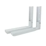 2pcs /Set Retractable Folding Microwave Oven Bracket Carbon Steel Kitchen Shelf