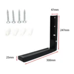 2pcs /Set Retractable Folding Microwave Oven Bracket Carbon Steel Kitchen Shelf - Image 5