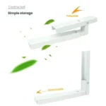 2pcs /Set Retractable Folding Microwave Oven Bracket Carbon Steel Kitchen Shelf - Image 6