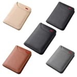 Men Leather Wallet Multi-position Card Holder Vertical ID Card Bag Mini Purse - Image 2