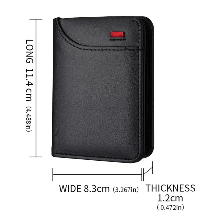 TBD06058892_B3.webp Men Leather Wallet Multi-position Card Holder Vertical ID Card Bag Mini Purse - Image 4