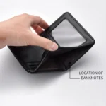 Men Leather Wallet Multi-position Card Holder Vertical ID Card Bag Mini Purse - Image 5