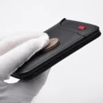 Men Leather Wallet Multi-position Card Holder Vertical ID Card Bag Mini Purse - Image 8
