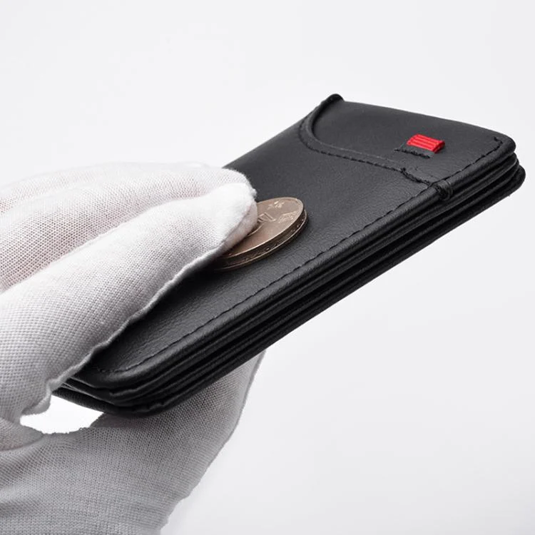 TBD06058892_B7.webp Men Leather Wallet Multi-position Card Holder Vertical ID Card Bag Mini Purse - Image 8