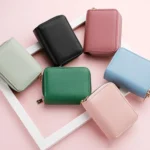 Multi-Function Organ Card Bag Double Zipper Women Wallet Large Capacity PU Card Holder - Image 2