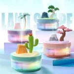 Givelong Mini Portable Landscape Humidifier Plant Pot Hydrator Mister USB Car Spray Aromatherapy Diffuser - Image 2