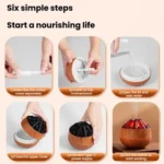 Simulated Charcoal Fire Ambient Night Light Humidifier USB Large Mist Flame Humidifier - Image 9