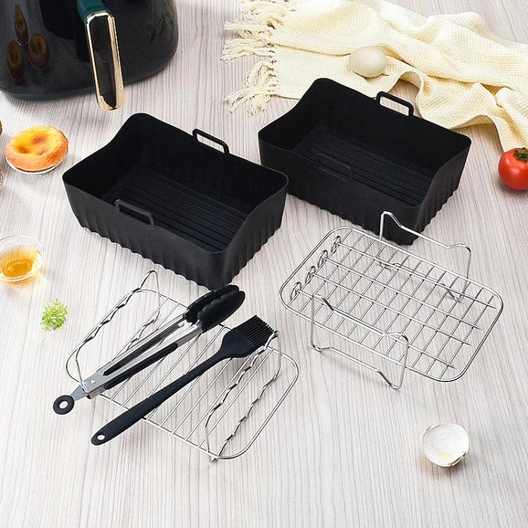 TBD06058967_B1.webp Air Fryer Accessories Set Airfryer Mold Liner Reusable Oven Grill Baking Rack - Image 2
