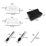 Air Fryer Accessories Set Airfryer Mold Liner Reusable Oven Grill Baking Rack - Image 8