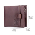 BULL CAPTAIN 038 RFID Anti-Theft Top Layer Cowhide Casual Wallet Driver ID Card Slot Wallet - Image 3